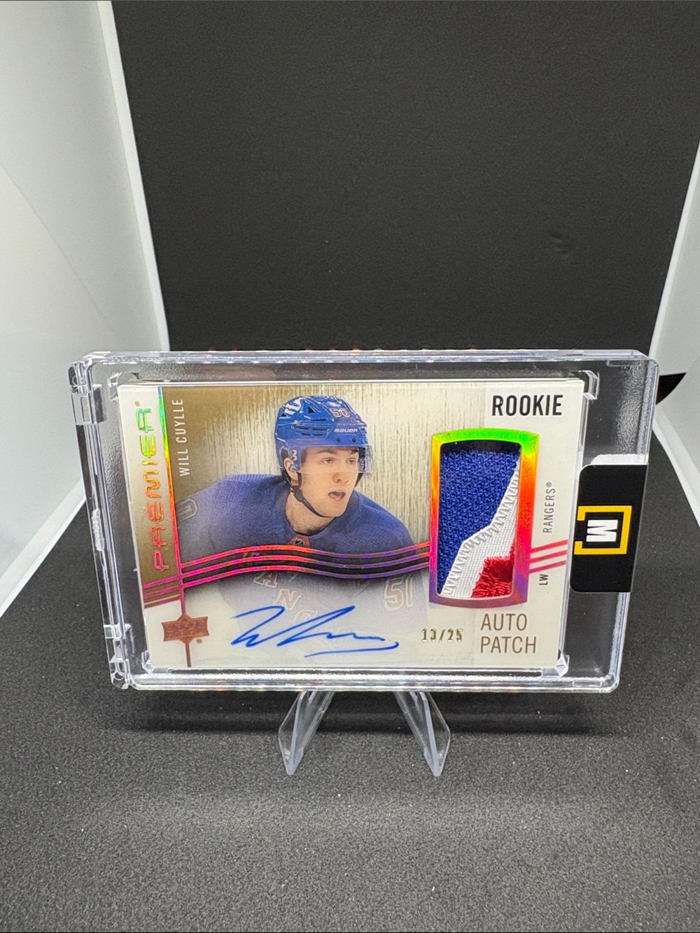 Upper Deck Will Cuylle Rookie Auto Patch Trading Card LE 13/25